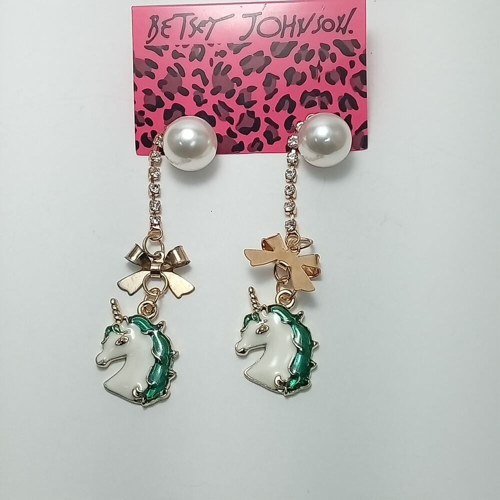 Magical Unicorn Pearl Earrings by